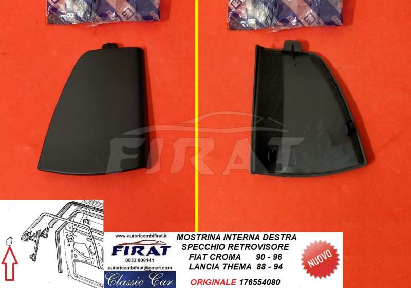 MOSTRINA SPECCHIO FIAT CROMA LANCIA THEMA INT.DX (176554080)